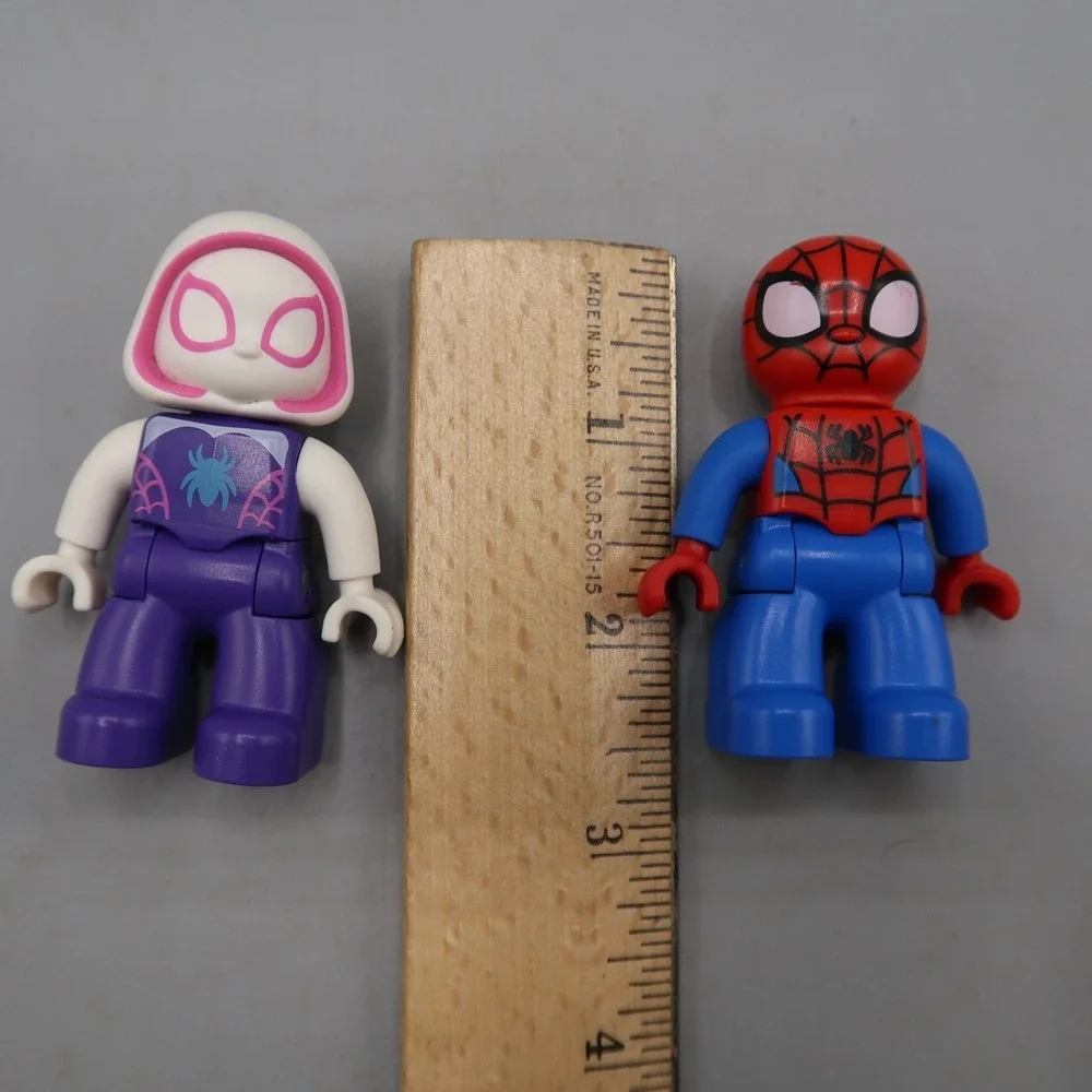 Duplo Figure Marvel Ghost White Spidey & Comic Spiderman Mini Figures
